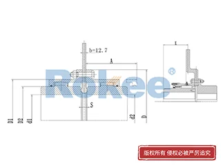 RODP鼓型齿联轴器,RODP制动盘型鼓形齿式联轴器