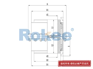 鼓型齿联轴器,RODV垂直安装型鼓形齿式联轴器