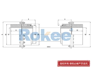 RODX鼓型齿联轴器,RODX中间接轴型鼓形齿式联轴器